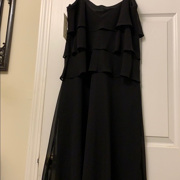 NWT Joseph Ribkoff Black Spaghetti  Dress. Size:10 - Picture 3 of 8